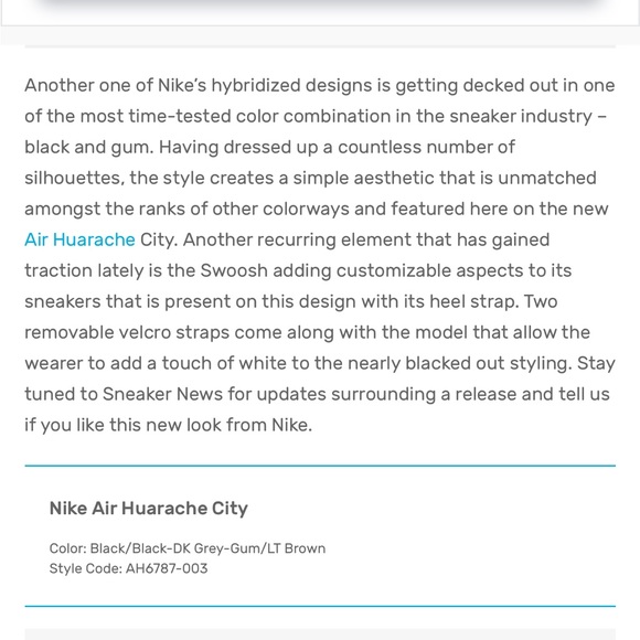 Nike ➰ ladies black huaraches city strap s6 - Picture 3 of 14